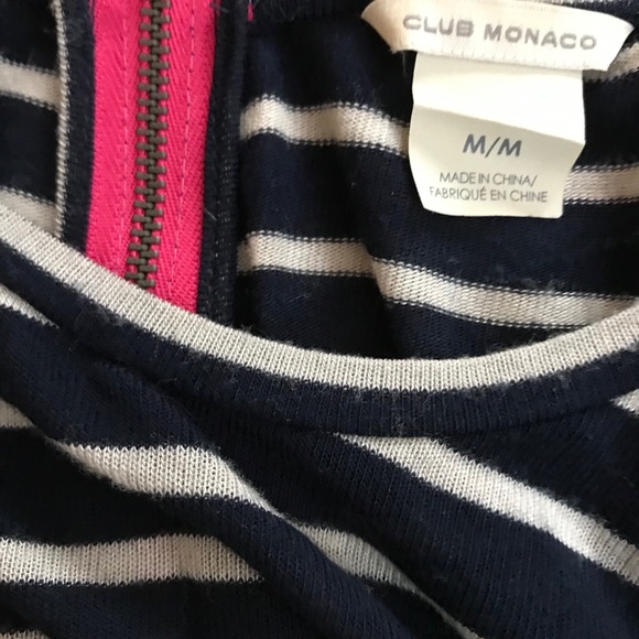 Club Monaco shirt with pink zip - Picture 3 of 4